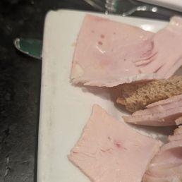 Supposed "fresh cut turkey breast" in the club sandwich