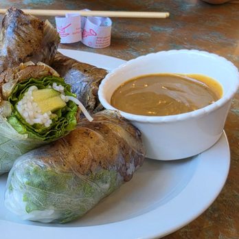 Bánh Mì Hội An - Grilled pork spring rolls with peanut sauce - Vietnamese Near Me - San Diego, California Bánh Mì Hội An - Grilled pork spring rolls with peanut sauce - Vietnamese Near Me - San Diego, California