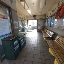 Point Defiance Ferry Terminal - Ticket office. Buy tickets on the left, by the door.