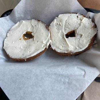 Bagel Me! - Onion and cheese bagel with cream cheese - Bagels Near Me - Orange, California Bagel Me! - Onion and cheese bagel with cream cheese - Bagels Near Me - Orange, California