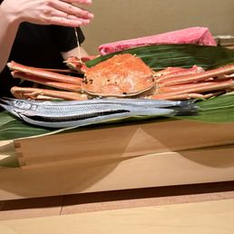 Fish, crab, Wagyu Fish, crab, Wagyu