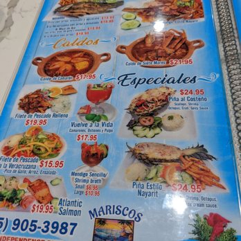 Mariscos el Costeño - a menu for a mexican restaurant - Mexican Near Me - Romeoville, Illinois Mariscos el Costeño - a menu for a mexican restaurant - Mexican Near Me - Romeoville, Illinois