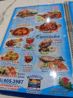 Menu photo 6 Mariscos el Costeño Romeoville, IL Menu photo 6 Mariscos el Costeño Romeoville, IL