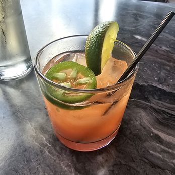 CO - Jalapeño guava margarita close up - Asian Fusion Near Me - Raleigh, North Carolina
