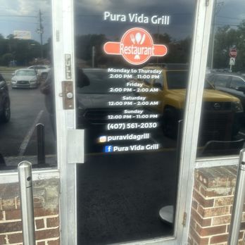 Pura Vida Grill - Hours of operation - Latin American Near Me - Winter Park, Florida