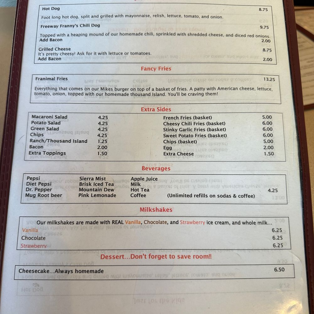 Mike's at the Crossroads - Menu 8/4/24 - American Near Me - Cotati, California