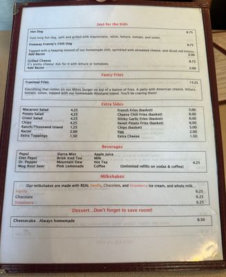 Menu photo 2 Mike's at the Crossroads Cotati, CA