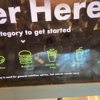 Shake Shack Aventura - Disgusting smudged screen first thing in a.m..  Touch this and then eat your food? - Burgers Near Me - Aventura, Florida