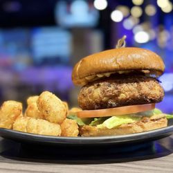 Stratosphere Social - Crab Cake Sandwich