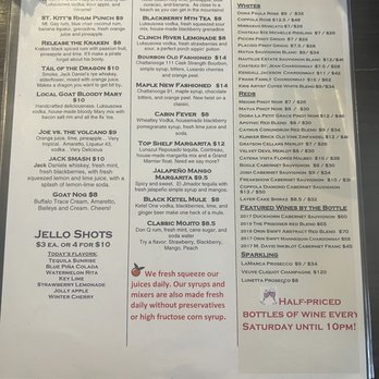 Local Goat - Drink menu - New American Near Me - Pigeon Forge, Tennessee