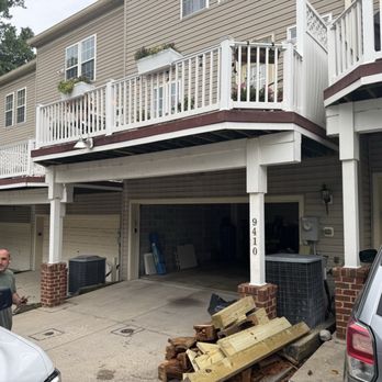 Deck Soldier - Restored deck, post beam deflection replacement - Decks & Railing Near Me - Eldersburg, Maryland