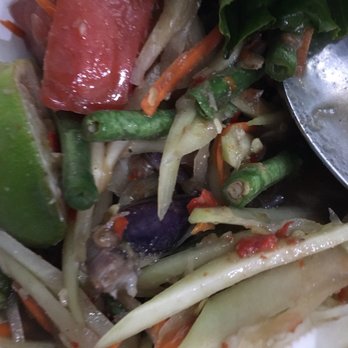 Too Thai Street Eats - L3. Tum Poo-pla la Salad I order tum poo pla la spicy4 it came out sweet - Thai Near Me - Carrollton, Texas
