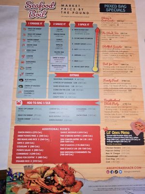 Menu photo 7 Angry Crab Shack Chandler, AZ
