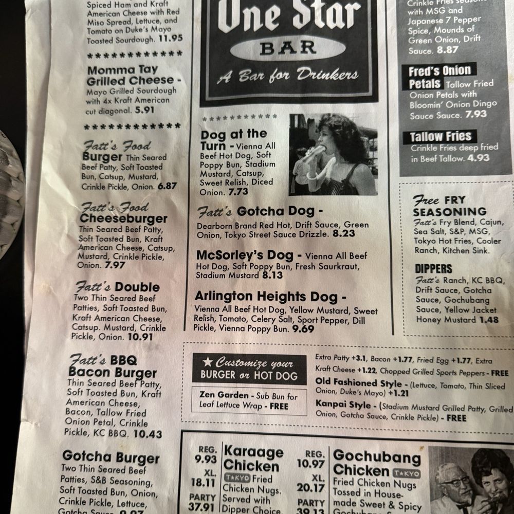 One Star Bar - Food menu - Dive Bars Near Me - Taylor, Michigan One Star Bar - Food menu - Dive Bars Near Me - Taylor, Michigan