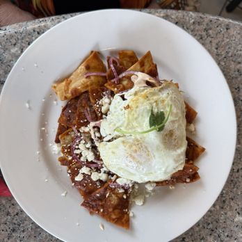 Javi's Breakfast & Lunch - Chilaquiles with red sauce - Breakfast & Brunch Near Me - Portland, Oregon Javi's Breakfast & Lunch - Chilaquiles with red sauce - Breakfast & Brunch Near Me - Portland, Oregon