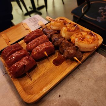 Prime BBQ - Taiwanese sausage, chicken gizzard, shrimp - Barbeque Near Me - San Mateo, California