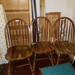 Post Thrift Shop - Wood chair set