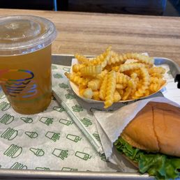 Yuzu Honey Lemonade, fries & ShackBurger