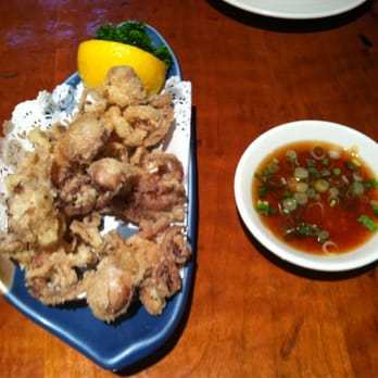 Yama - Fried whole baby octopus. Excellent, if you enjoy eating fried octopus heads (and if you don't, you should). - Japanese Near Me - New York, New York Yama - Fried whole baby octopus. Excellent, if you enjoy eating fried octopus heads (and if you don't, you should). - Japanese Near Me - New York, New York