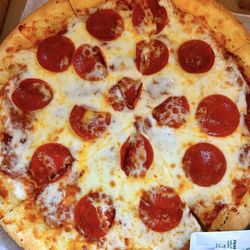 Thin crust pepperoni