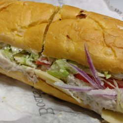 Severin Liquor Deli & Wine Cellar - Neptune (tuna) on onion roll. Excellent! 9.5/10