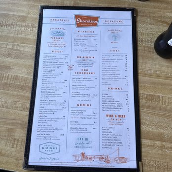 Shoreline Coffee Shop - Breakfast menu - Diners Near Me - Mill Valley, California Shoreline Coffee Shop - Breakfast menu - Diners Near Me - Mill Valley, California