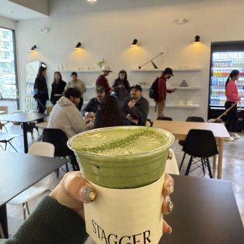 Stagger Coffee - Double matcha and seating - Coffee & Tea Near Me - Los Angeles, California Stagger Coffee - Double matcha and seating - Coffee & Tea Near Me - Los Angeles, California