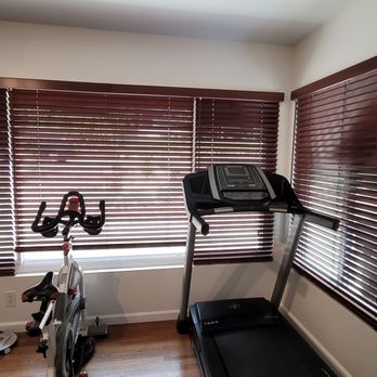 Budget Blinds of Pasadena - The window on the right was deeper than the one on the left and now you cannot tell because the blinds are perfectly matching in depth. - Shades & Blinds Near Me - Pasadena, California Budget Blinds of Pasadena - The window on the right was deeper than the one on the left and now you cannot tell because the blinds are perfectly matching in depth. - Shades & Blinds Near Me - Pasadena, California