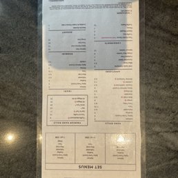 Menu Menu
