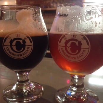 Commonwealth - Rasputin on the left, Brown Shugga on the right. Good beer, but strong. - Beer Bar Near Me - Modesto, California Commonwealth - Rasputin on the left, Brown Shugga on the right. Good beer, but strong. - Beer Bar Near Me - Modesto, California