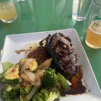 Aroma Thyme Bistro - Omg this steak was out of this world and the veggies loved it - New American Near Me - Ellenville, New York Aroma Thyme Bistro - Omg this steak was out of this world and the veggies loved it - New American Near Me - Ellenville, New York