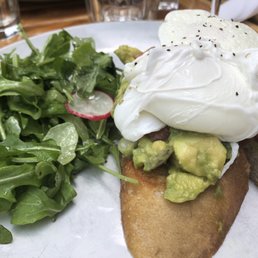 Avocado toast with poached eggs Avocado toast with poached eggs