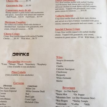 Puerto Vallarta - Sioux Falls - Another view of a menu page. - Mexican Near Me - Sioux Falls, South Dakota Puerto Vallarta - Sioux Falls - Another view of a menu page. - Mexican Near Me - Sioux Falls, South Dakota