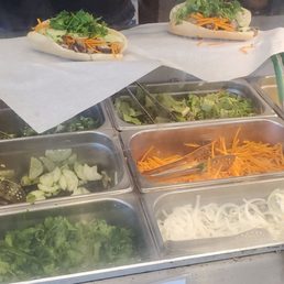 Banh mi with grilled chicken Banh mi with grilled chicken