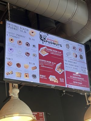 Menu photo 1 Johnny O's Spudnuts Logan, UT