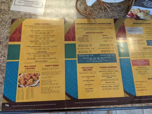 Menu photo 4 Wishbone Broasted Chicken Allen Park, MI