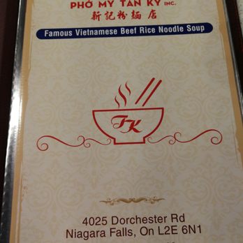 Pho My Tan Ky - Menu - Vietnamese Near Me - Niagara Falls, Ontario Pho My Tan Ky - Menu - Vietnamese Near Me - Niagara Falls, Ontario