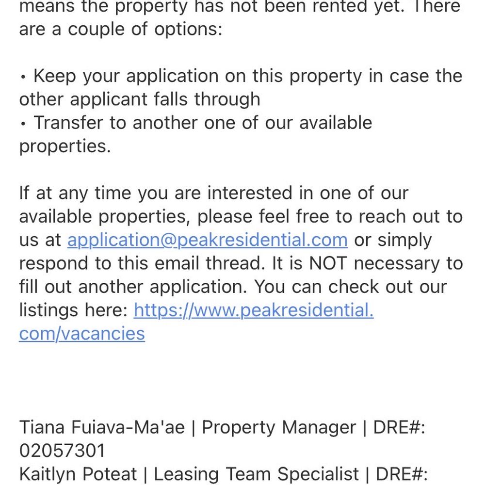 Peak Residential - Keep it on the property or transfer email - Property Management Near Me - Orangevale, California Peak Residential - Keep it on the property or transfer email - Property Management Near Me - Orangevale, California