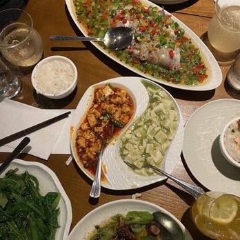 Lunar - Red & Green Mapo Tofu Whole Fish with Fresh Chili Pepper A AA Choy - Chinese Near Me - New York, New York