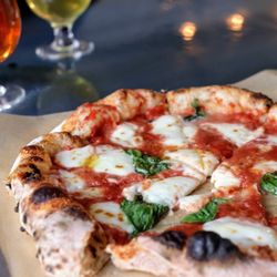 Switchback Pizza Company - Wood fired Margherita pizza and craft hard cider -- the perfect pairing for a relaxed night out in Emmaus. A Lehigh Valley favorite.