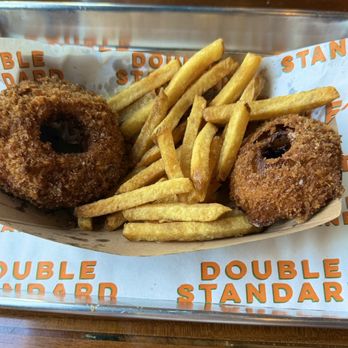 Double Standard - Kids portion Frings= fries+onion rings - Burgers Near Me - Coronado, California Double Standard - Kids portion Frings= fries+onion rings - Burgers Near Me - Coronado, California