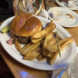 Cheeseburger and fries Cheeseburger and fries
