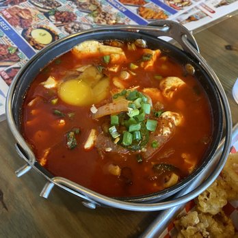 Soju 101 - SN08. Soontofu Jjigye (just very average & wasn't actually hot enough) - Korean Near Me - Katy, Texas