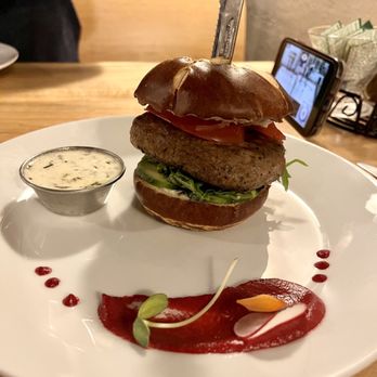 The Clay Pot - Lamb burger--super dry - Modern European Near Me - Bowling Green, Ohio The Clay Pot - Lamb burger--super dry - Modern European Near Me - Bowling Green, Ohio