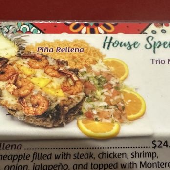 Los Volcanes Mexican Restaurant - Part of the menu - Mexican Near Me - Parker, Colorado
