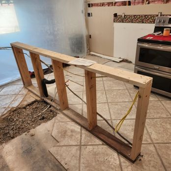 Lunar Electric - Kitchen remodel with island wiring - Electricians Near Me