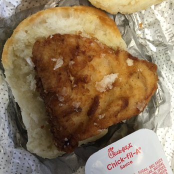 Chick-fil-A - Chicken patty is noticeably smaller than the biscuit. It used to be 30-50% bigger. - Fast Food Near Me - Union, New Jersey Chick-fil-A - Chicken patty is noticeably smaller than the biscuit. It used to be 30-50% bigger. - Fast Food Near Me - Union, New Jersey