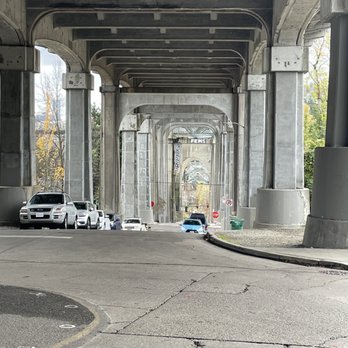 Fremont Troll - Looking down the street - Public Art Near Me - Seattle, Washington