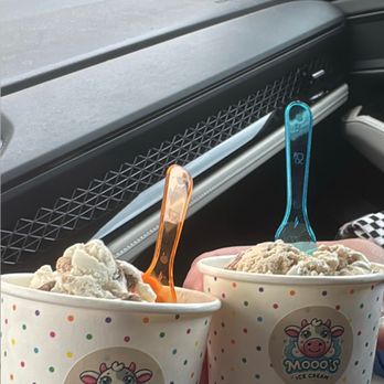 Mooo’s Ice Cream - Kid size Chocolate chip and butter pecan ice cream - Desserts Near Me - Keller, Texas
