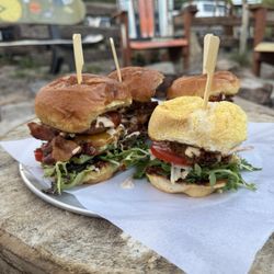 Backcountry Gourmet - Sliders! Yum! Very tasty! Expensive but tasty! You're mainly paying for the atmosphere which makes it work it!